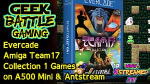 Evercade Amiga Team17 Collection 1 Games on the A500 Mini & Antstream Arcade on Atari VCS